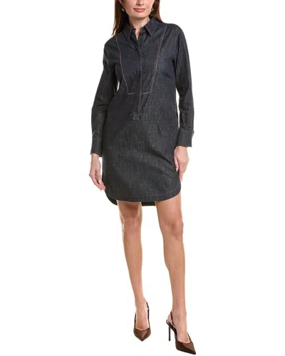 Brunello Cucinelli Denim Mini Dress In Black