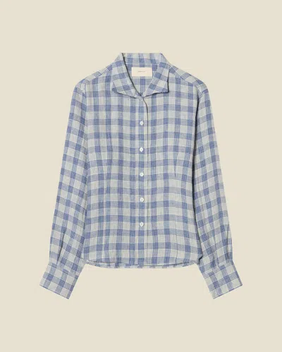 Jeanerica Vera Shirt Blue White Check In Multi