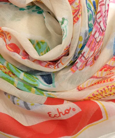 Echo New York Sea Shells Sarong In Multi