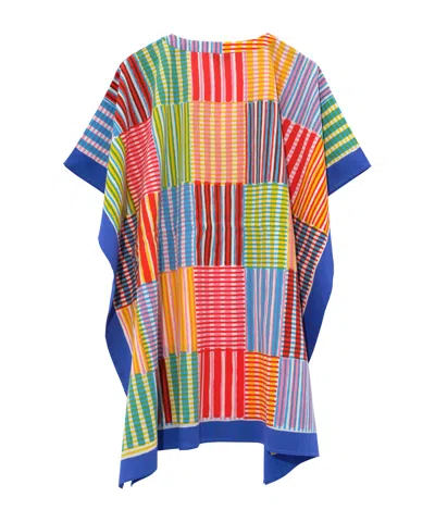 Echo New York Stripe Illusion Butterfly Caftan In Multi