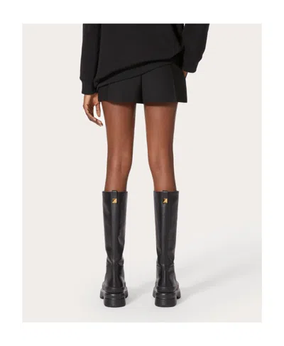 Valentino High-waisted Shorts In Black