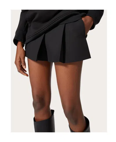 Valentino High-waisted Shorts In Black