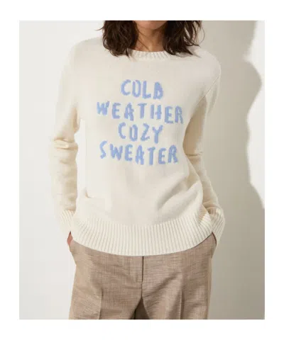 Maxco. Long Sleeve Sweater In White