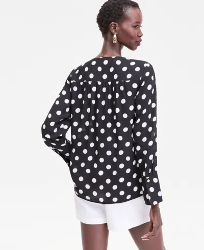 Inc International Concepts Women's Printed Surplice High-low Blouse, Macy's Exclusive