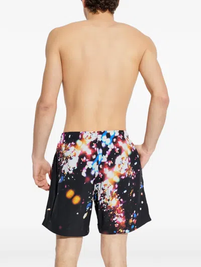Alexander Mcqueen Patterned Beach Shorts In Multi