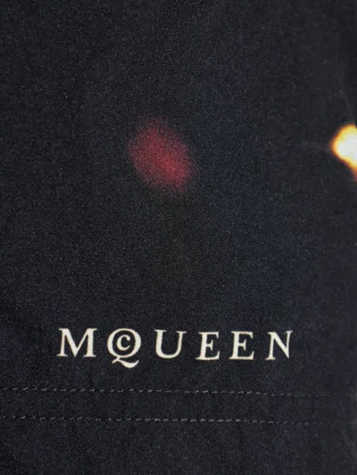 Alexander Mcqueen Patterned Beach Shorts In Multi