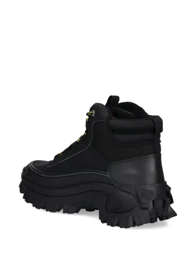Caterpillar Lug-sole Lace-up Boots In Black