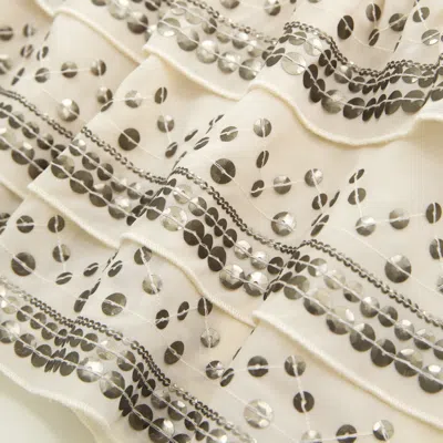 Abercrombie & Fitch Sequin Tiered Cami In Neutral