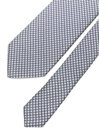 Tom Ford Patterned Tie In Blue