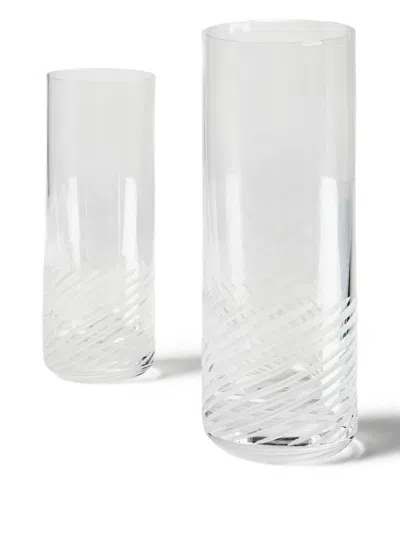 Brunello Cucinelli Dry Spirit Glasses (set Of Two) In Transparent