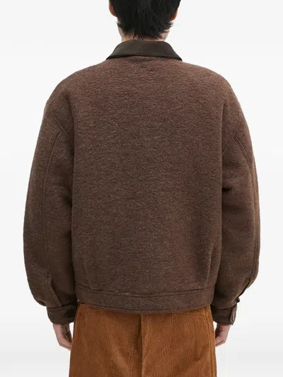 Filling Pieces Flap-pocket Collared Jacket In Brown