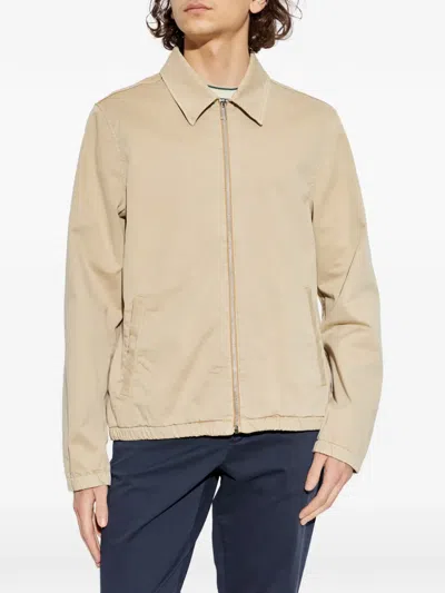Ps By Paul Smith Zip Jacket In Neutral