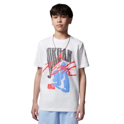 Jordan Boys  Fadeaway Flight S/s T-shirt In White