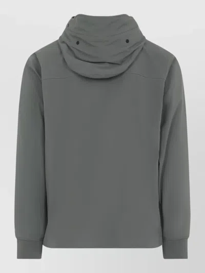 C.p. Company C.p.company Green Shell-r Goggle Polyester Jacket In Gray