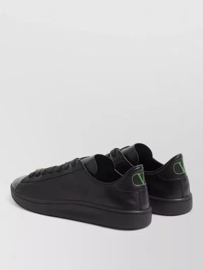 Valentino Garavani Royco Sneaker In Soft Nappa Calfskin In Black