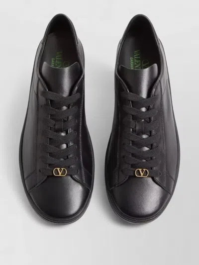 Valentino Garavani Royco Sneaker In Soft Nappa Calfskin In Black