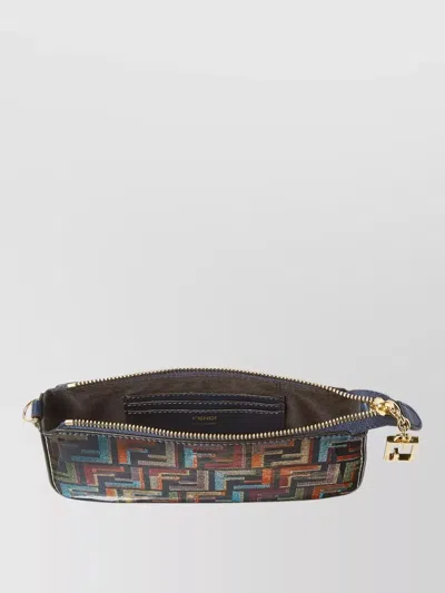 Fendi Shoulder Bag Baguette Pouch Chain Strap