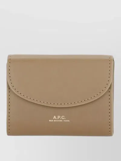 Apc Womens Leather Coin Wallet Rear Cardholder