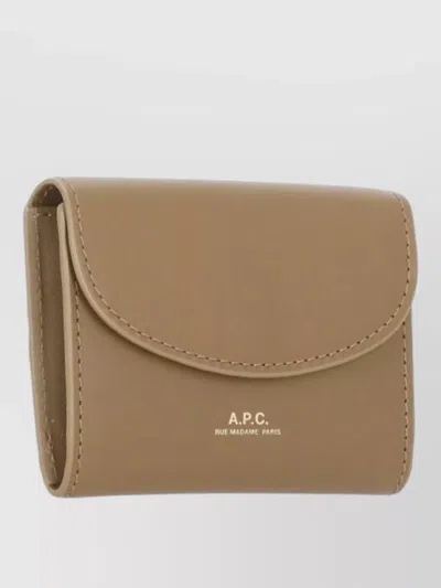 Apc Womens Leather Coin Wallet Rear Cardholder
