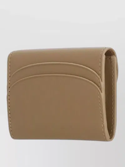 Apc Womens Leather Coin Wallet Rear Cardholder