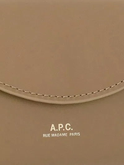 Apc Womens Leather Coin Wallet Rear Cardholder