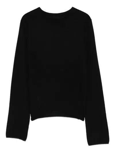 Lisa Yang Georgie Long-sleeve Crew-neck Top In Black