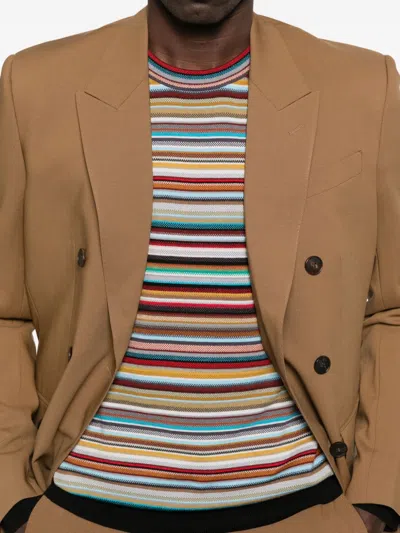 Paul Smith Signature Stripe Wool Sweater In Multi