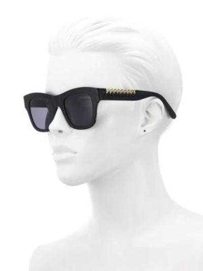 Shop Stella Mccartney Falabella Chain 49mm Square Sunglasses In Na