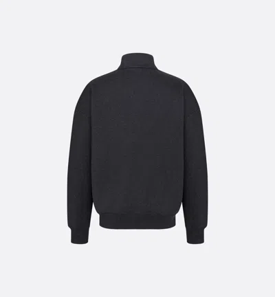 Dior Cd Icon Half-zip Sweatshirt In Black