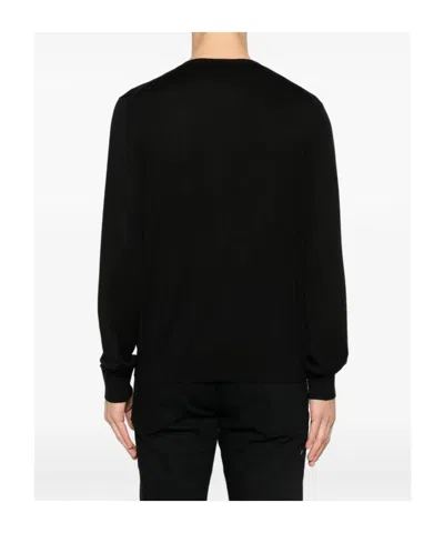 Tom Ford Crewneck Long-sleeved Pullover In Black