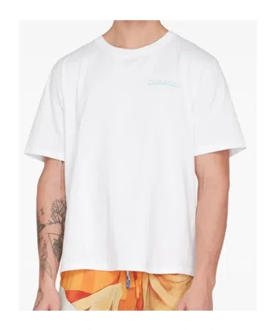 Donde Esteban Basurto Printed Cotton-jersey T-shirt In White