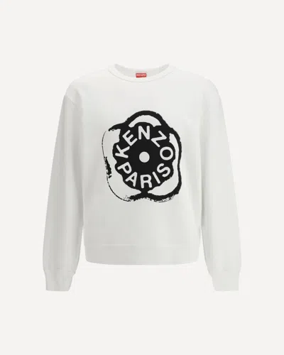 Kenzo Men Boke Flower 2.0 Cotton Sweatshirt In White