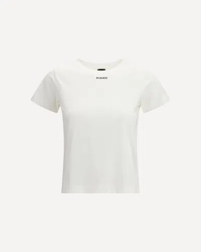 Pinko Mini Logo T-shirt In White
