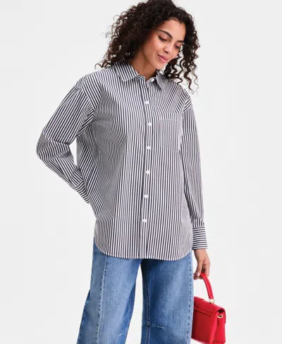On 34th Women's Cotton Relaxed-fit Blouse, Macy's Exclusive In Multi