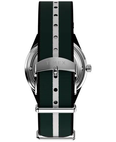 Timex Men's Quartz Analog Green Fabric Watch, 38mm In Green