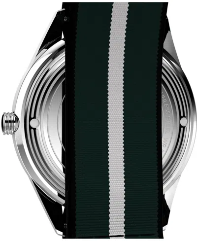 Timex Men's Quartz Analog Green Fabric Watch, 38mm In Green