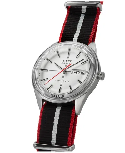 Timex Men's Quartz Analog Black Fabric Watch, 38mm In Black