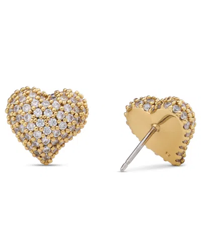 Kate Spade Amour Cubic Zirconia Gold-tone Pave Stud Earrings