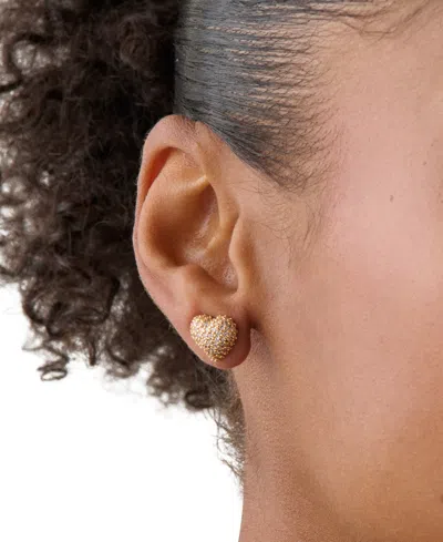 Kate Spade Amour Cubic Zirconia Gold-tone Pave Stud Earrings