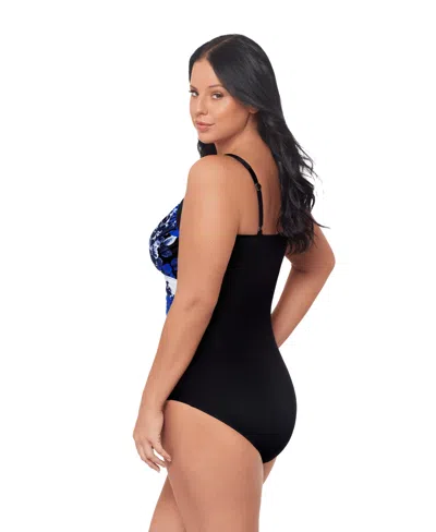 Miraclesuit Plus Size Ombra Fiore Sanibel Underwire One-piece Swimsuit In Multi
