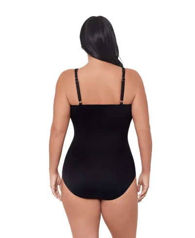Miraclesuit Plus Size Ombra Fiore Sanibel Underwire One-piece Swimsuit In Multi
