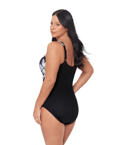 Miraclesuit Plus Size Fiore Di Luna Oceanus Tummy Control One-piece Swimsuit In Multi