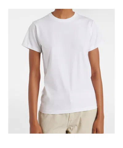 The Row Calibi Brushed Cotton Silk Jersey T-shirt In Bright White