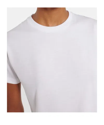 The Row Calibi Brushed Cotton Silk Jersey T-shirt In Bright White