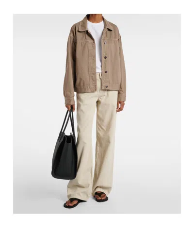 The Row Calibi Brushed Cotton Silk Jersey T-shirt In Bright White