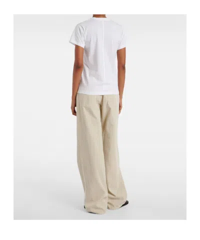 The Row Calibi Brushed Cotton Silk Jersey T-shirt In Bright White