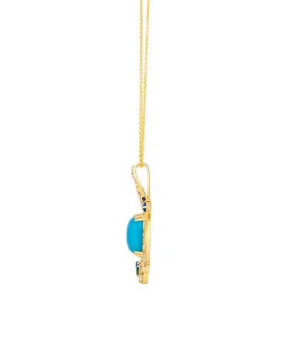 Le Vian Multi-gemstone (2.75 Ct. T.w.) And Diamond (0.35 Ct. T.w.) Pendant Necklace In 14k Honey Gold In Gold