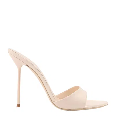 Paris Texas Round-toed High-heeled Sandals In Multi