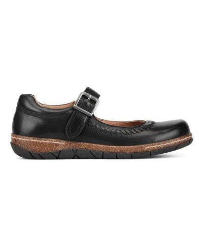 Earth Women's Erie Round Toe Mary Jane Flats In Black