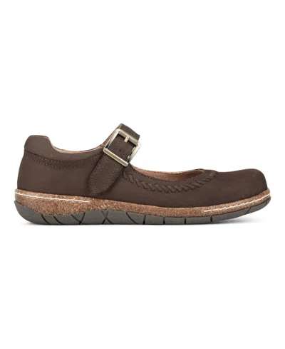 Earth Women's Erie Round Toe Mary Jane Flats In Brown